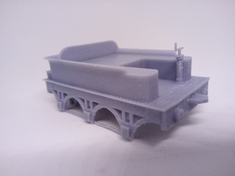 Resin model of GWR 6 wheel tender Resin model of GWR 6 wheel tender